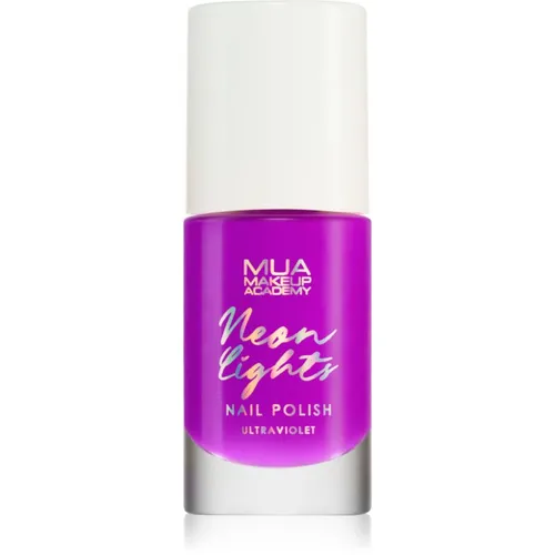 MUA Makeup Academy Neon Lights smalto neon per unghie colore Ultraviolet 8 ml