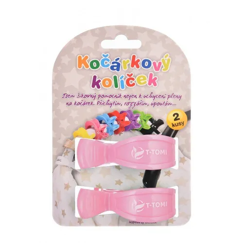 T-tomi Kočárkový kolíček, pastel pink 