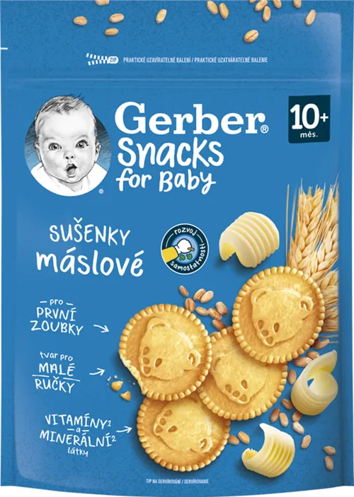 Gerber Snacks for Baby Maslové SUŠIENKY