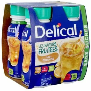 Delical Boisson Fruitee Orange 4x200ml