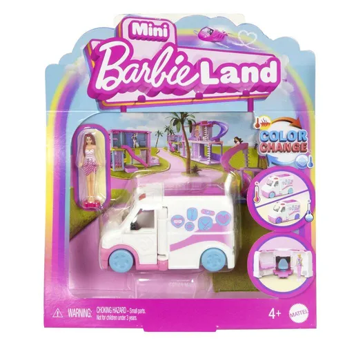 Mattel Barbie MINI BARBIELAND DOPRAVNÉ PROSTRIEDKY - KLINIKA NA KOLIES