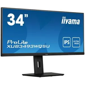 IIYAMA ProLite XUB3493WQSU-B5 - Écran 34'' UltraWide Découvrez une immersion visuelle inégalée avec cet écran UltraWide.