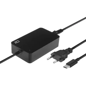 Act Chargeur Usb-c Universel Pour Laptop 65 W Noir (ac2005)