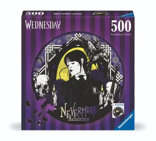 Ravensburger Kruhové puzzle: Wednesday 500 dielikov