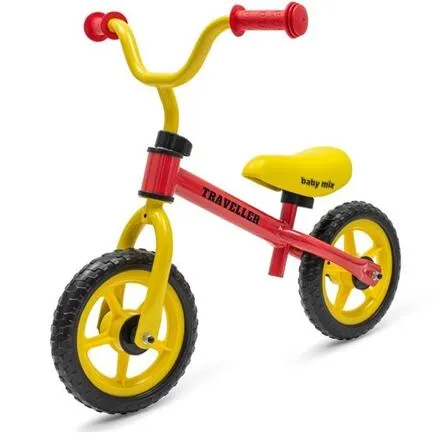 Detský balančný bicykel Baby Mix Traveler červený