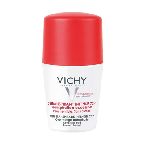 Vichy Intensieve Deodorant Roller 72u - Overmatige Transpiratie - 50ml