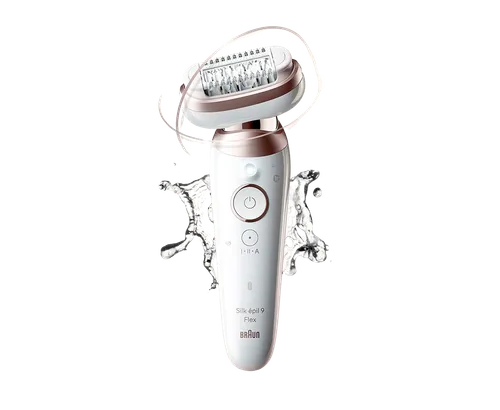 BRAUN Silk·épil 9 Flex, Epilátor 9-360 3D Biely/Ružový