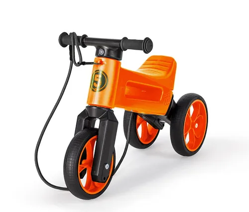 Teddies Odrážadlo FUNNY WHEELS Rider SuperSport oranž. 2v1 + popruh,