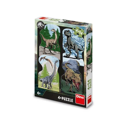 Dino Jurský svet 4x54 dielikov Puzzle