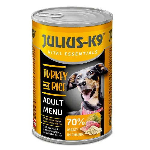 Julius-K9 Vital Essentials Adult Menu - Turkey & Rice 1240 g