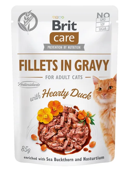 Brit Care Cat Fillets in Gravy - Duck 85 g