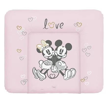 CEBA Podložka prebaľovacia mäkká na komodu (85x72) Disney Minnie & Mickey Pink