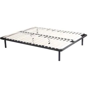 Vente-unique Lattenrost - mit Füßen - 160 x 200cm - 2x 19 Latten - Schwarz - KALISTA von YSMEE