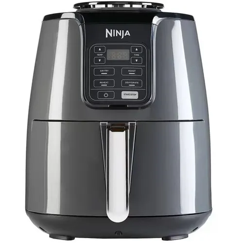 Airfryer Ninja Air AF100EU, 1550W, 4 functii de gatit, 3.8L, gri/negru