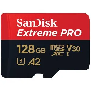 SanDisk MicroSDXC Extreme Pro 128GB UHS-1 U3 V30 128GB 200MB/S, Class 10