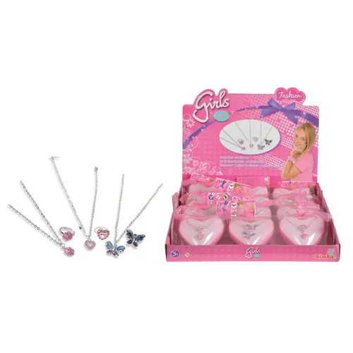 Simba Prstienok a náhrdelník v srdiečkovej dóze, viac druhov