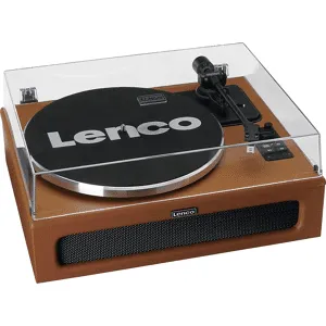 Lenco Tourne-disque Bluetooth Avec Haut-parleurs Intégrés Brun (ls-430bn)