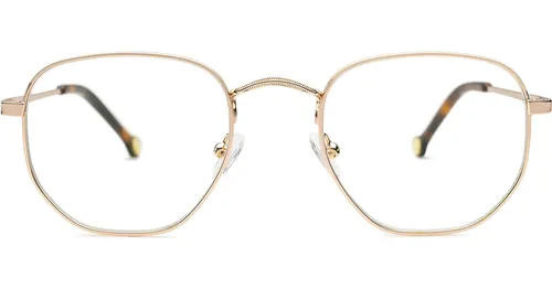 Lentiamo Eric Light Gold - blaufilter Brillen [Computerbrillen], quadratisch, unisex, gold