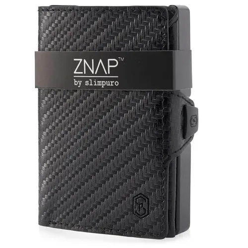 Slimpuro ZNAP Slim Wallet 12 Tarjetera monedero 8,9 x 1,8 x 6,3 cm (largo x grueso x ancho)  protección RFID