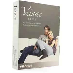 Veinax Chausset. Homme Coton 2 Long Noir Taille 2