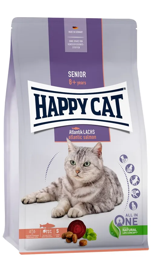 Happy Cat Senior Atlantik Lachs - Losos 4 kg