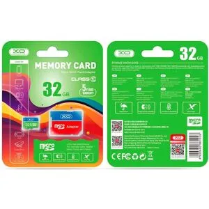 XO microSD Hukommelseskort m. Adapter 32GB