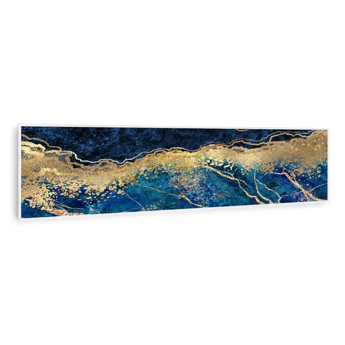 Klarstein Wonderwall Air Art Smart Infrarotheizung Blauer Marmor 120x30cm 350W