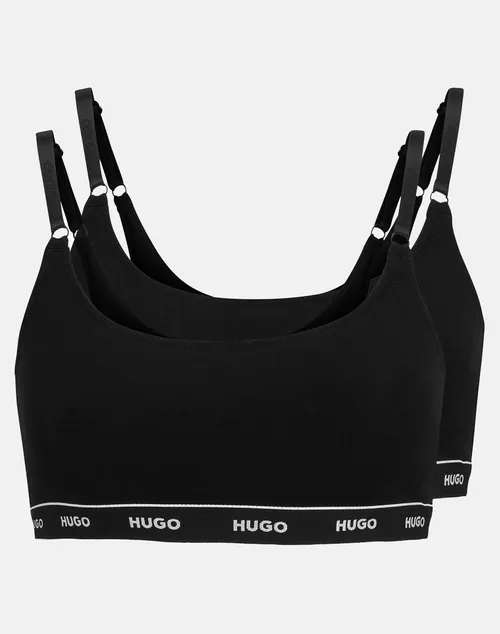 Hugo Twin Bralette Stripe 10240727 01 50469659-001 Black