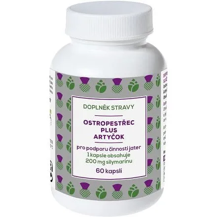 Naturvita Ostropestřec Plus Artyčok 60 Kapslí