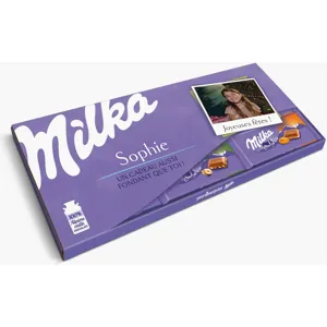 VistaPrint Méga tablettes de chocolat Milka personnalisées