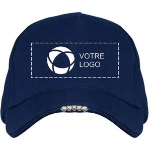 VistaPrint Casquette avec lumière LED de Beechfield, impression monochrome