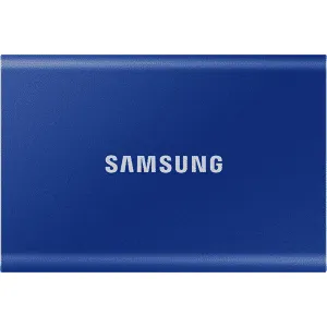 Samsung Disque Dur Externe Ssd Portable T7 1 Tb Bleu (mu-pc1t0h/ww)