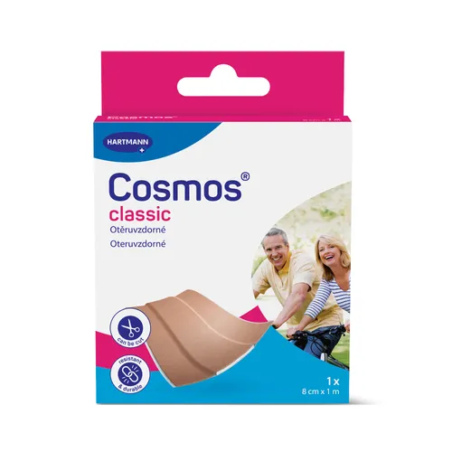 Cosmos Classic 8 cm x 1 m pevná náplast 1 ks