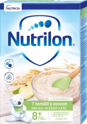 NUTRILON obilno mliečna kaša 7 cereálií s ovocím 225 g