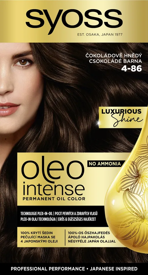 Syoss Oleo Intense farba na vlasy Čokoládovo hnedý 4-86