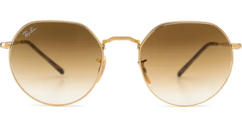 Ray-Ban Jack RB3565 001/51 - rund solglasögon, unisex, brun