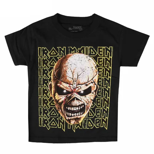 Metal T-Shirt Kinder Iron Maiden - Big Trooper Head - ROCK OFF - IMTEE100BB