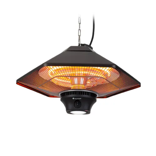 Blumfeldt Heat Hexa Calefactor infrarrojo  800/1200/2000W halógeno IP34 LED color bronce