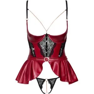 Abierta Fina Hebe plus String, edler Mattlook im Mix mit Spitze 75B/S