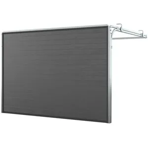 fensterversand.ch Garagentor 2750 x 2125 mm, Sektionaltor Typ Basic, Anthrazitgrau ähnlich RAL 7016, Woodgrain, Kleinsicke, ohne Antrieb, nach Mass