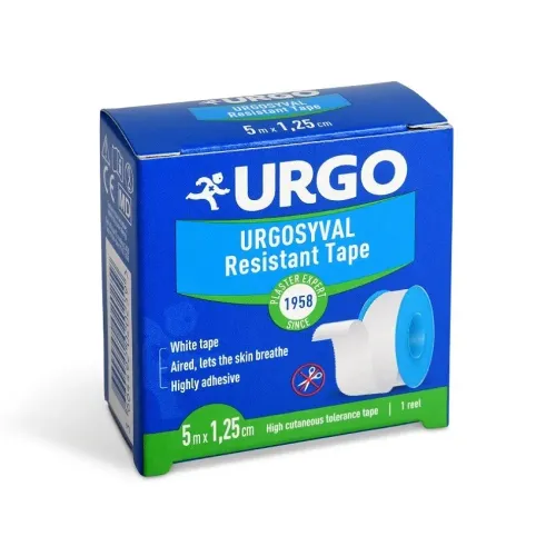 URGO SYVAL Textilní náplast bílá 1,25 cm x 5 m NOVÁ