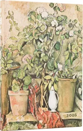 Diář Paperblanks 2026, Cezanne’s Terracotta Pots and Flowers - 12M, Mini, VSO