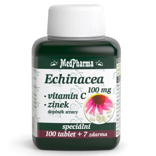 MedPharma Echinacea 100mg + vitamin C + zinek tbl.107