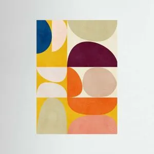 Printumo Vivid Bauhaus2 By Ana Rut Bre, Kunstprint På Fine Art-Papir