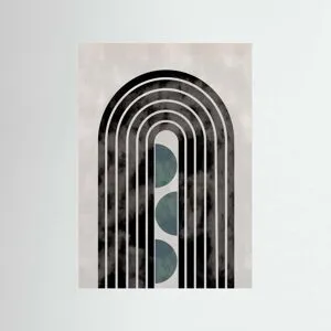 Printumo Arch_capsule_001_green By Pictufy Studio Ii, Kunstprint På Fine Art-Papir