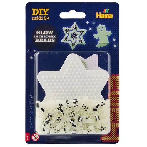 Hama Korálkový set Hviezda svietiaca v tme MIDI