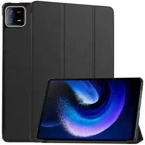 TABLETCOVERS.DK Xiaomi Pad 6 Tri-fold Læder Cover m. Vågeblus Funktion - Sort