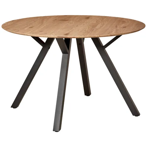 MID.YOU JÍDELNÍ STŮL, černá, barvy dubu, 120/76/120 cm