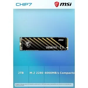 SSD MSI SPATIUM M470 PRO 2TB Gen4 M.2 NVMe (6000/5000MB/s)