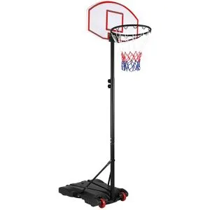 Sportana® Basketballkorb höhenverstellbar 172-210cm mit Rollen